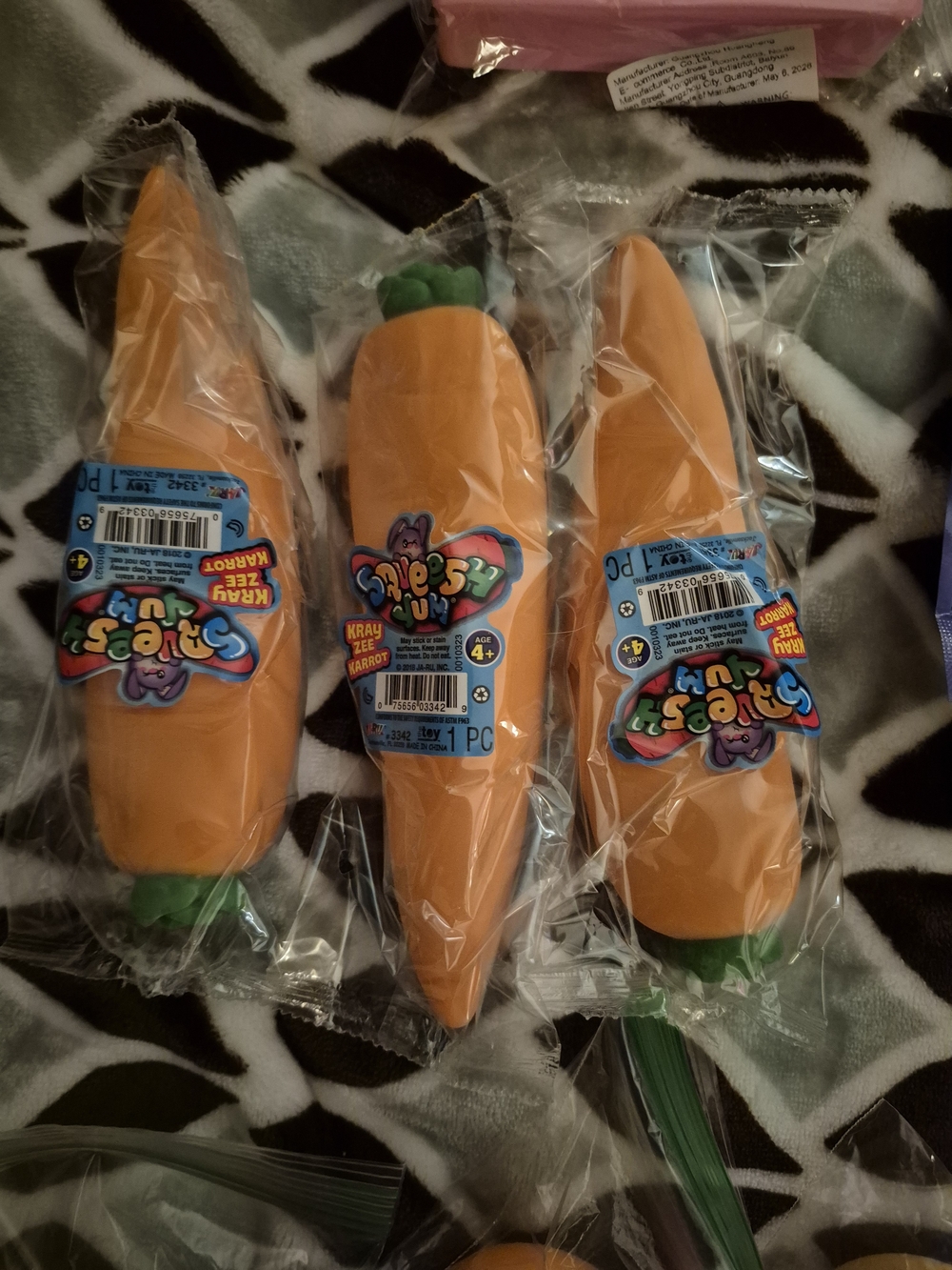 Sand Filled Squishy Carrot Toy - Orange Kids Toy